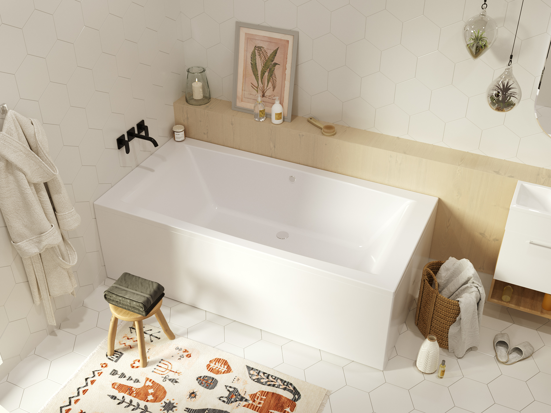 Ванна 1MarKa Aelita 200x100 с гидромассажем Ванна 1MarKa Aelita 200x100 с гидромассажем