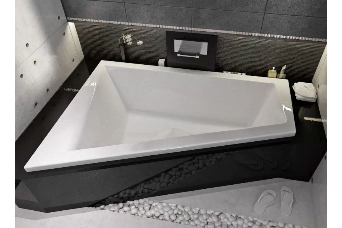 Ванна Vayer Tessa L 170x100 (Левая) с гидромассажем и массажем спины